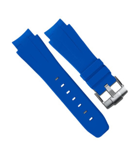 Rubber B strap M107 Blue with buckle