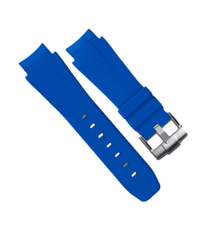 Rubber B strap M107 Blue with buckle