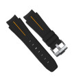 Bracelet RubberB M107 Noir/Orange