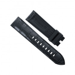 Rubber B strap Alligator SwimSkin PS22 - Black