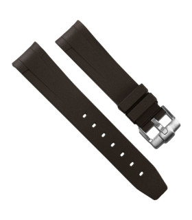 Rubber B strap T801 Brown with buckle 