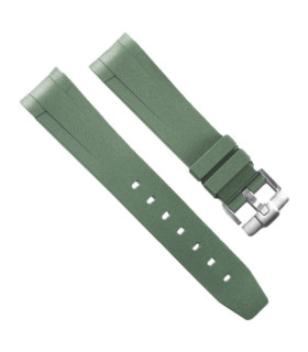 Rubber B strap T801 Military Green with buckle 