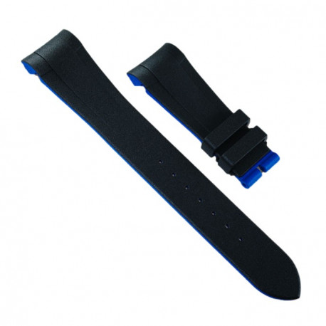 RubberB bracelet T800 pour Tudor Noir/Bleu