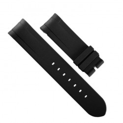 Rubber B strap T803 Black with buckle