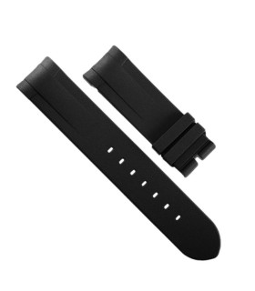 Rubber B strap T803 Black with buckle