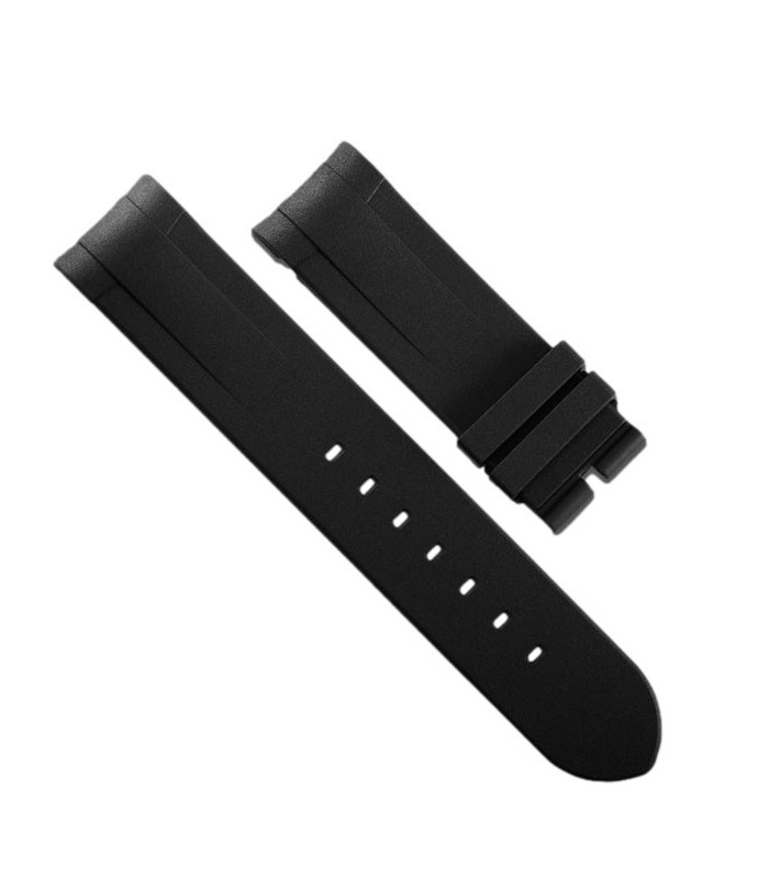 Rubber B strap T803 Black with buckle