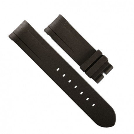 Rubber B strap T803 Brown with buckle 