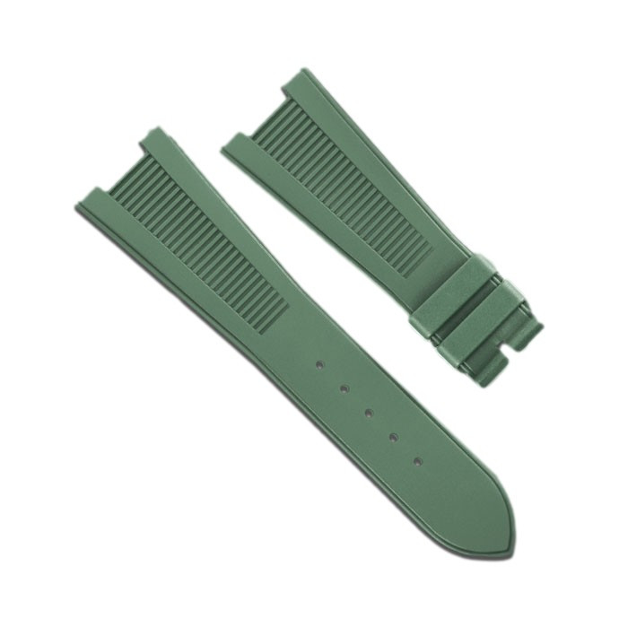 RUBBER STRAP FOR PATEK PHILIPPE NAUTILUS - OLIVE GREEN – Horus Straps