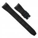 Rubber B strap Alligator SwimSkin for IWC Big pilot - Black
