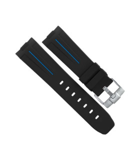 RubberB Strap Black/Blue Luminor 44 mm 1950 Type I