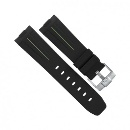RubberB Strap Black /Military Green for Luminor 44 mm 1950 Type II
