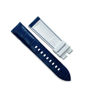 Rubber B strap Alligator SwimSkin PS24 White Navy