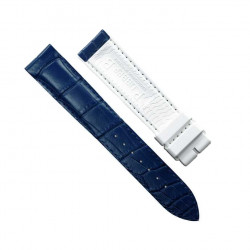 Rubber B strap Alligator SwimSkin - White/Blue