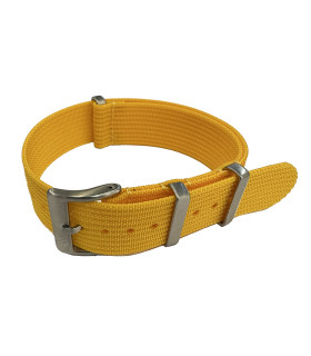 KronoKeeper ribbed nato strap - Yellow