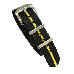 Seat Belt Nato - Black/Yellow