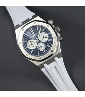 Rubber B Strap APB41 White for Audemars Piguet Royal Oak 41mm on Leather or Bracelet - Classic Series