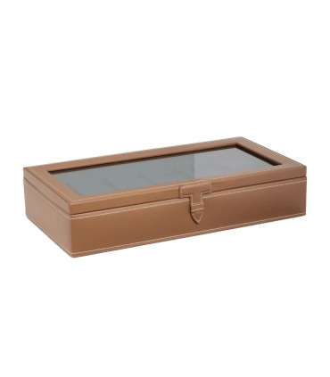 Le Tanneur - Coffret 12 montres en cuir avec vitre