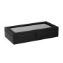 Le Tanneur - Watchbox for 12 watches in leather with glass