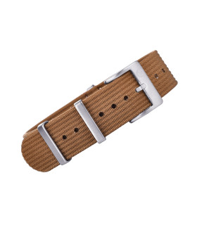 KronoKeeper ribbed nato strap - Brown