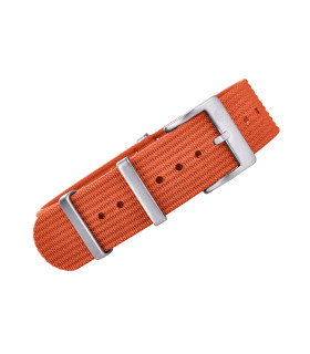 KronoKeeper ribbed nato strap - Orange