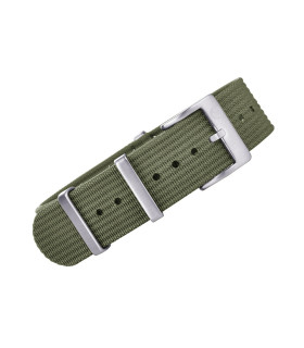 Bracelet NATO nervuré KronoKeeper - Vert Army