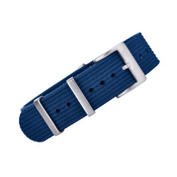 Bracelet NATO nervuré KronoKeeper - Bleu