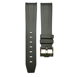 Rubber strap for Omega MoonSwatch - Black