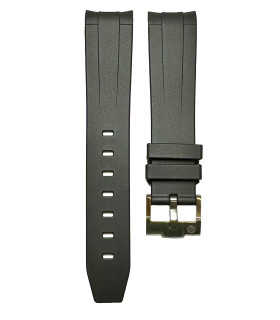 Rubber strap for Omega MoonSwatch - Black