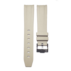 Rubber strap for Omega MoonSwatch - Cream