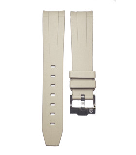 Rubber strap for Omega MoonSwatch - Cream