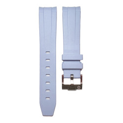 Rubber strap for Omega MoonSwatch - Light Blue