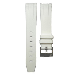 Rubber strap for Omega MoonSwatch - White