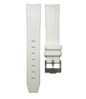 Rubber strap for Omega MoonSwatch - White