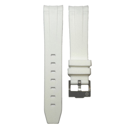 Rubber strap for Omega MoonSwatch - White