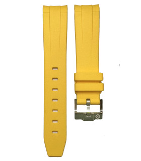 Rubber strap for Omega MoonSwatch - Yellow