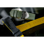 RubberB strap T807 for Tudor black/Miltary Yellow