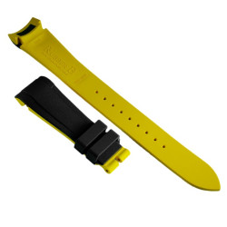 RubberB strap T807 for Tudor black/Miltary Yellow