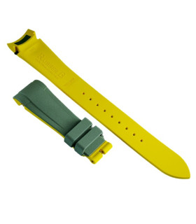 RubberB strap T807 for Tudor Military Green/Miltary Yellow