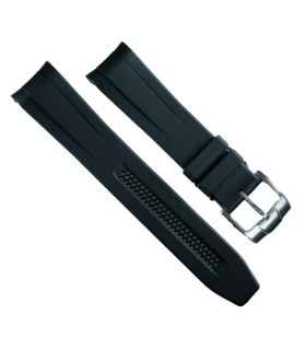 RubberB strap DM106 Black with buckle