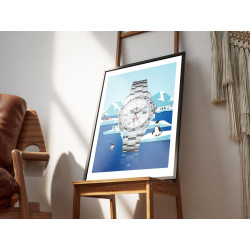 Watchoniste X MisterChrono tirage d'art - Antartica - 40x50