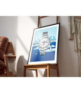 Watchoniste X MisterChrono tirage d'art - Antartica - 40x50