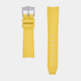 Bracelet caoutchouc texturé pour Omega MoonSwatch - - Jaune
