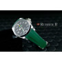 Rubber B Strap for Rolex Air-King 126900 - M215 Pine Green/Black