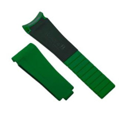 Rubber B Strap for Rolex Air-King 126900 - M215 Black/Green
