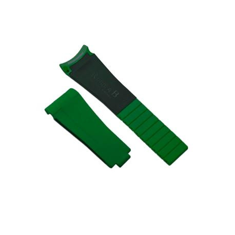 Rubber B Strap for Rolex Air-King 126900 - M215 Pine Green/Black