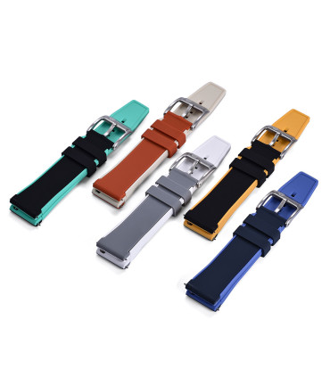 Rubber strap dual colors - Black/Yellow