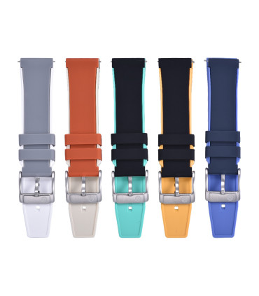 Rubber strap dual colors - Black/Yellow