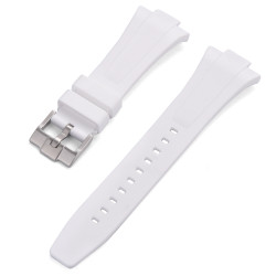 Bracelet en caoutchouc pour Tissot PRX - Blanc