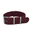Bracelet NATO nervuré KronoKeeper - Bordeaux