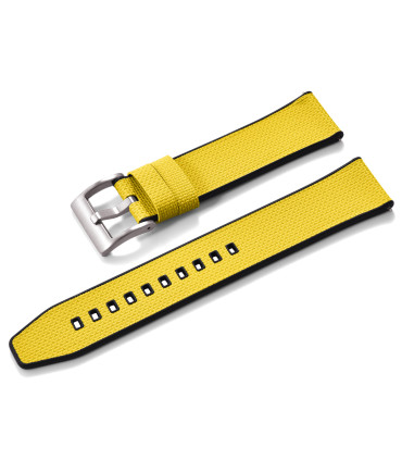 Bracelet KronoKeeper caoutchouc FKM double couche - Jaune